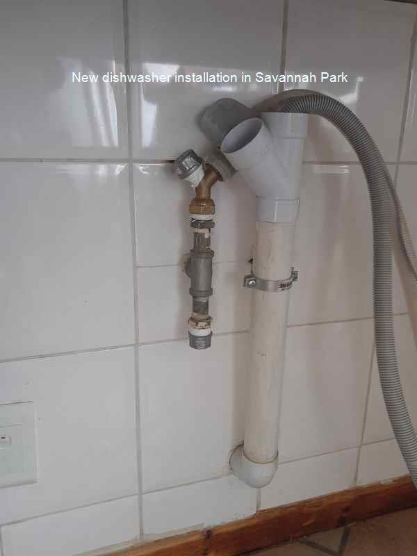 Savannah Park new dishwasher installation