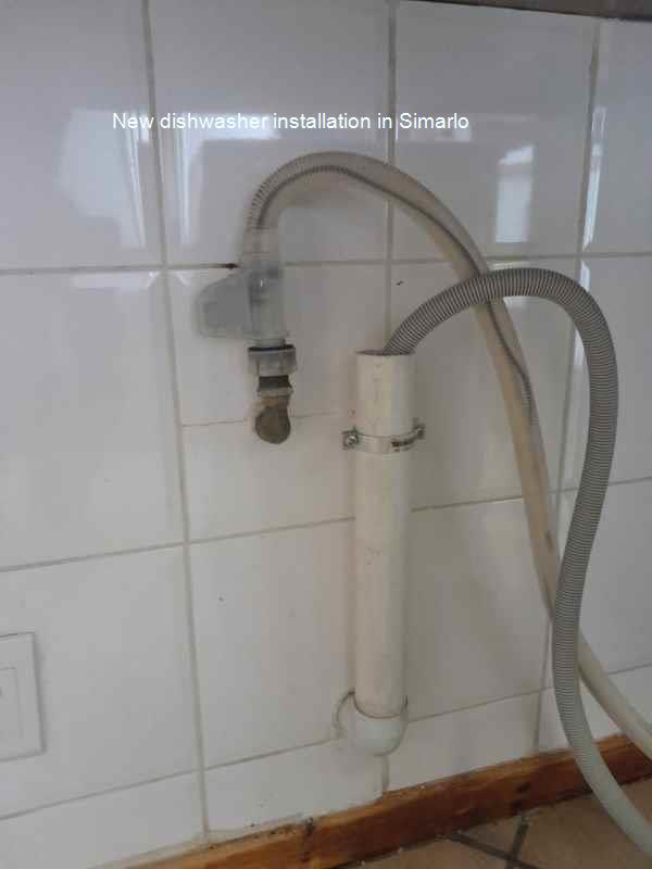 Simarlo new dishwasher installation