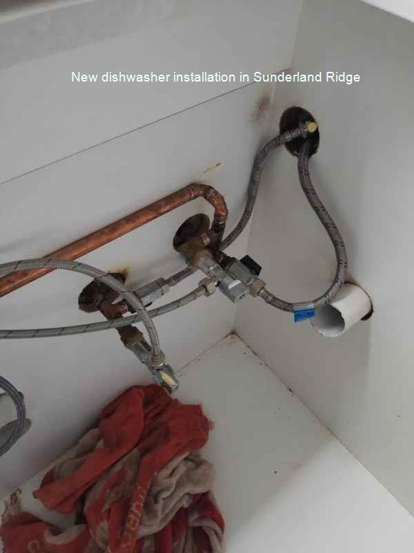 Sunderland Ridge new dishwasher installation