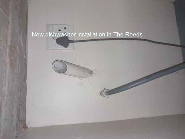 The Reeds new dishwasher installation