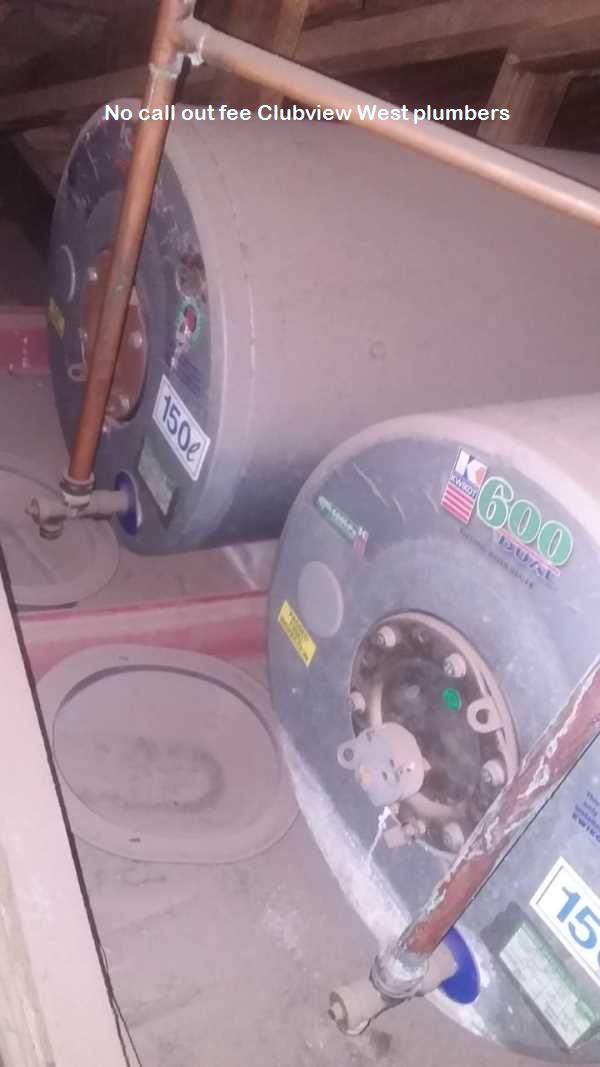 No call out fee Clubview West plumbers