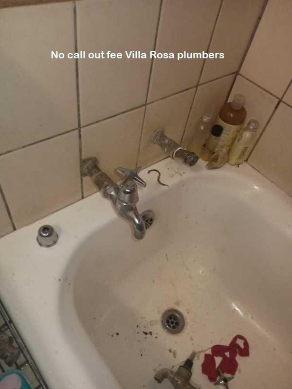 No call out fee Villa Rosa plumbers