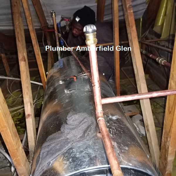 Plumber Amberfield Glen working on pluming repairs in Amberfield Glen