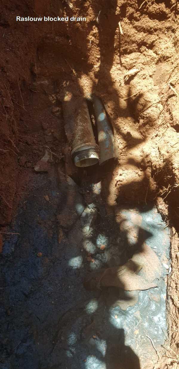 Raslouw blocked drain cleaners