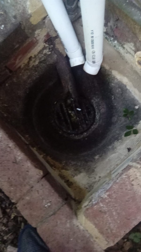 Heavy sludge blocking gulley