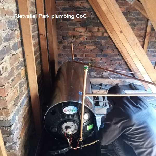 Rietvallei Park plumbing CoC