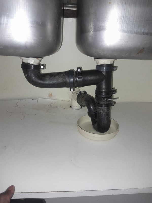 Open hot water geyser during thermostat and element repair in South View with internal components visible