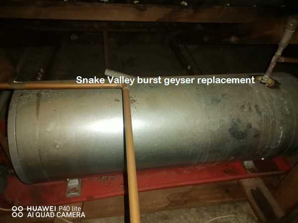 Snake Valley burst geyser replacement done by qualified plumbers offering free call out fees and free quotes for all your geyser replacement needs including guarantees.