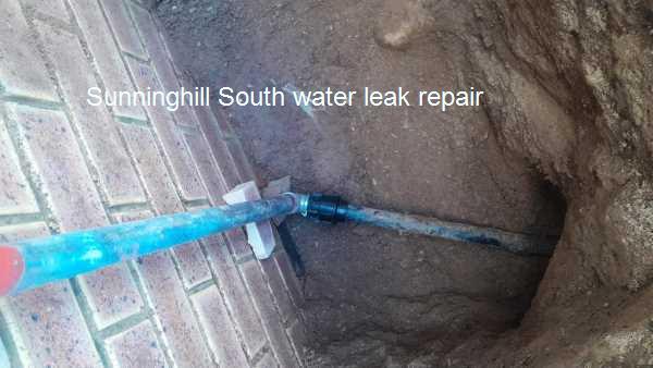Sunninghill South water leak repair while you wait by qualified plumbers offering guarantees on all work done.