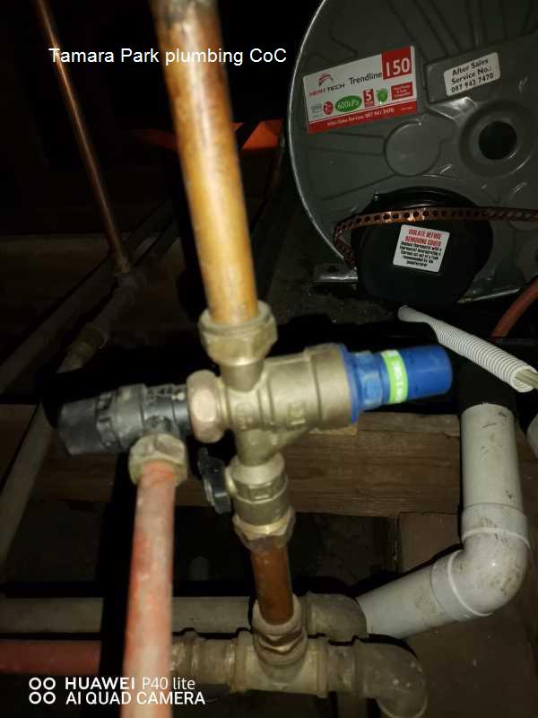Tamara Park plumbing CoC