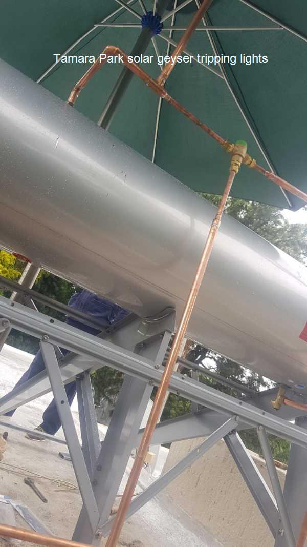 Tamara Park solar geyser tripping lights