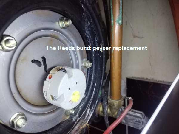 The Reeds burst geyser replacement by certified plumbers offering free call out fees including a plumbing CoC and a damage report for insurances.