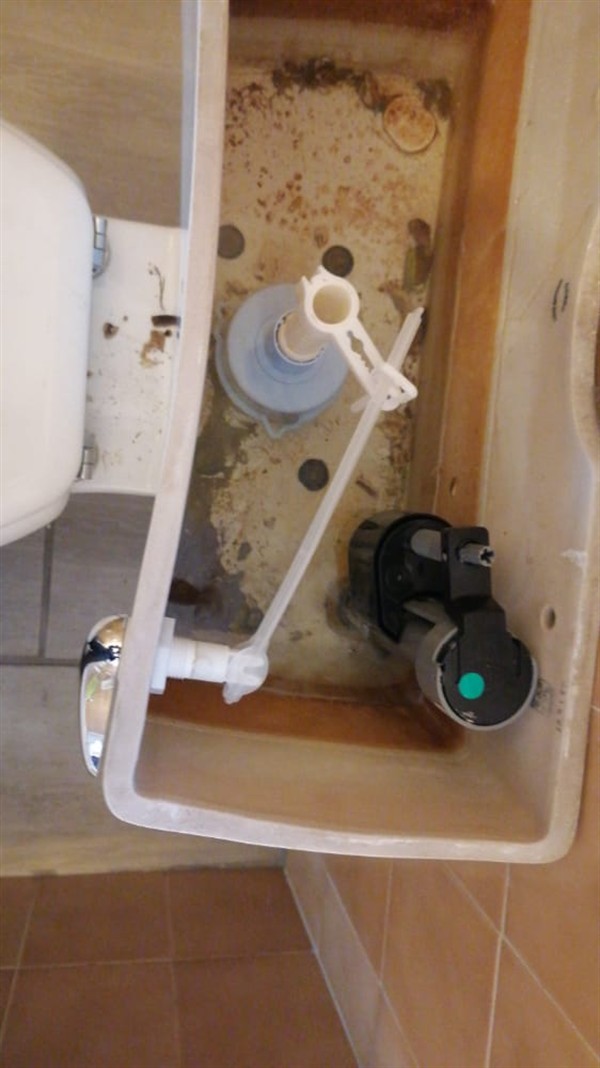 Open hot water geyser during thermostat and element repair in Roodepoort Deep with internal components visible