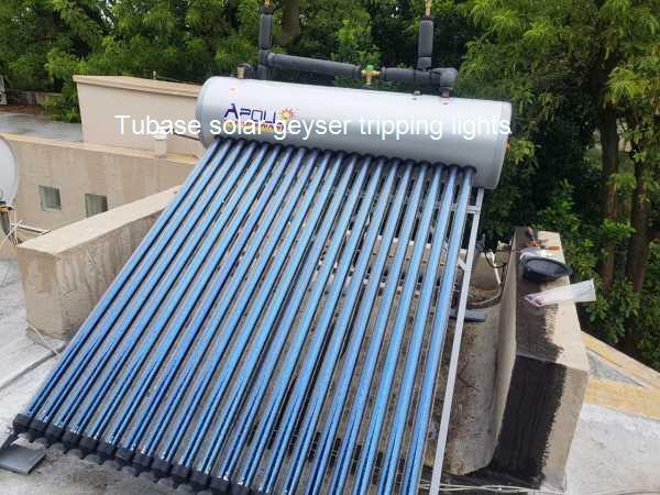 Tubase solar geyser tripping lights