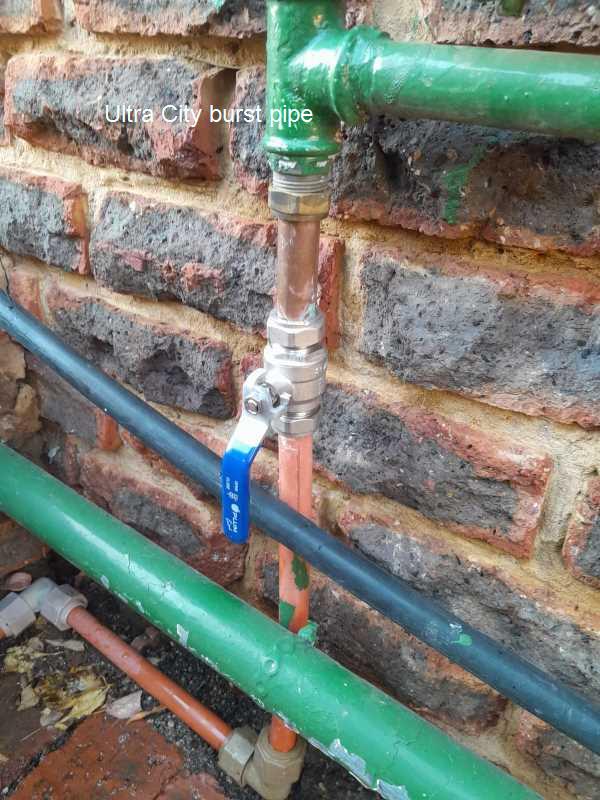 Ultra City burst pipe repair