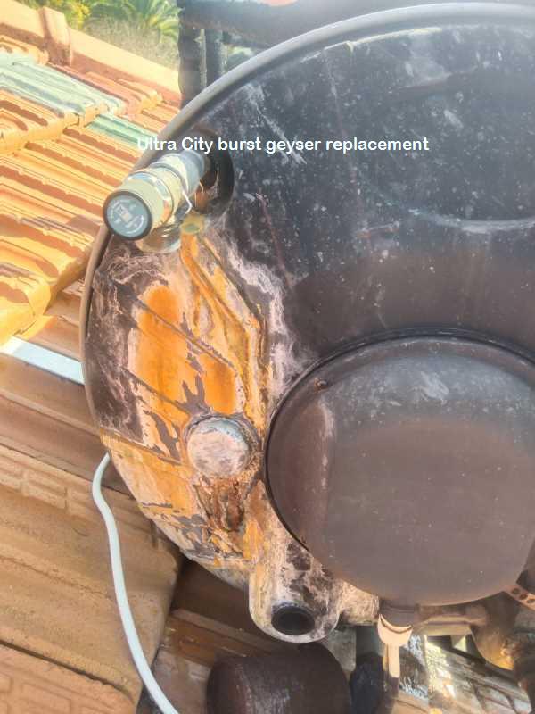 Ultra City burst geyser replacement done by qualified plumbers offering free call out fees and free quotes for all your geyser replacement needs including guarantees.