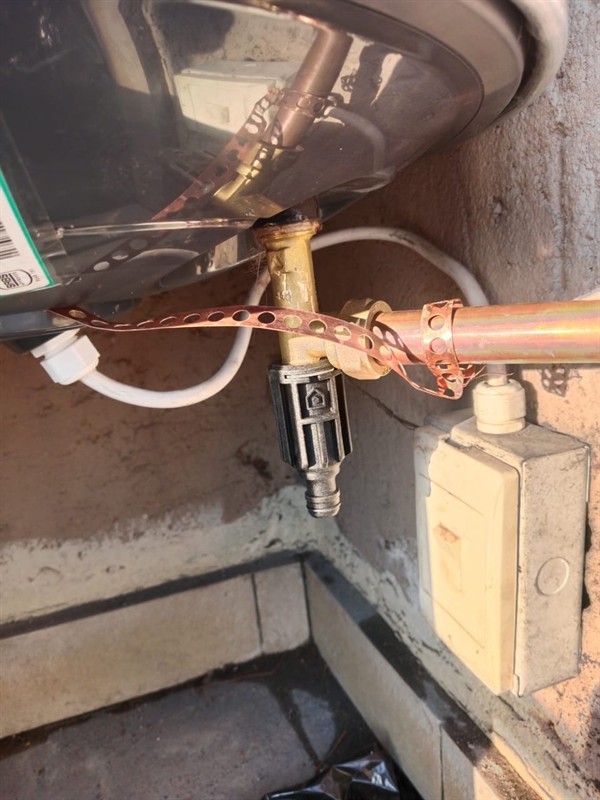 Everything wet from pouring burst geyser in Waltloo