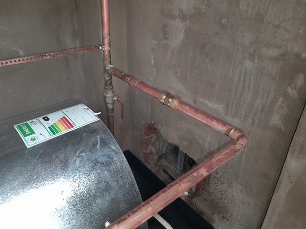 Dripping ceiling leak from burst pipe in Marshalltown