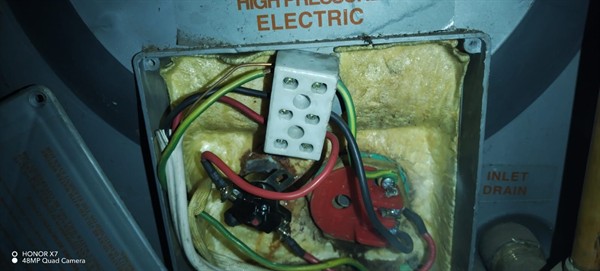 Sudden failure of geyser element in Golden Springs