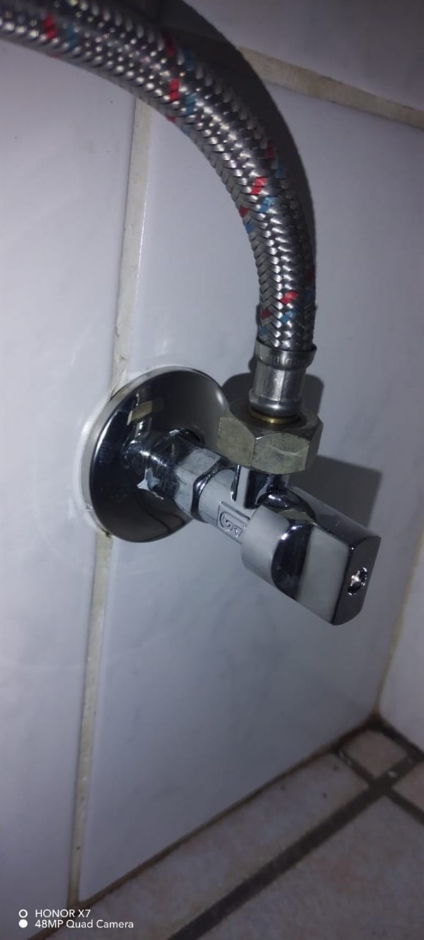 Stop leak repair at toilet valve