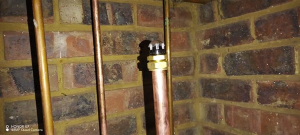 Open geyser showing heating element and thermostat repair work in Magsmanor with exposed wiring and internal components