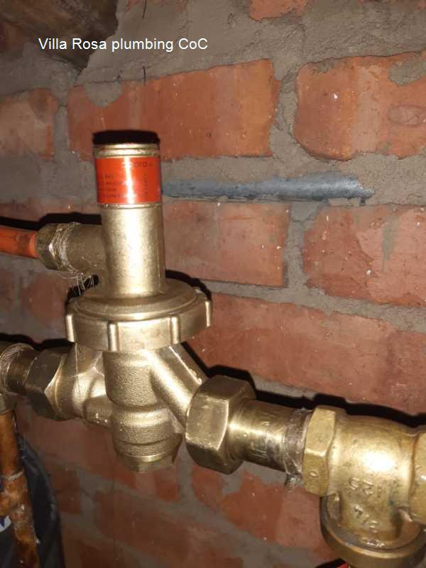 Villa Rosa plumbing CoC