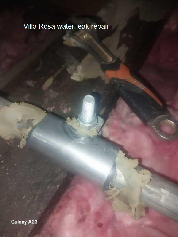 Villa Rosa water leak repair at all hours by qualified plumbers with many years of experience.