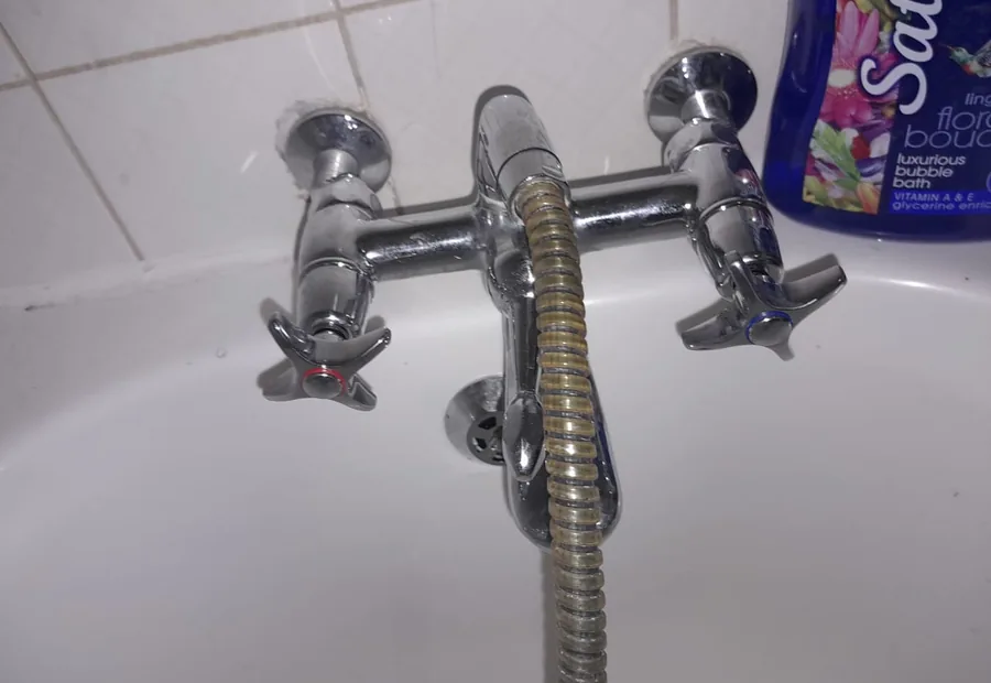 Bath Mixer Tap Repair Waterkloof showing a bath mixer and hand shower plumbing fault