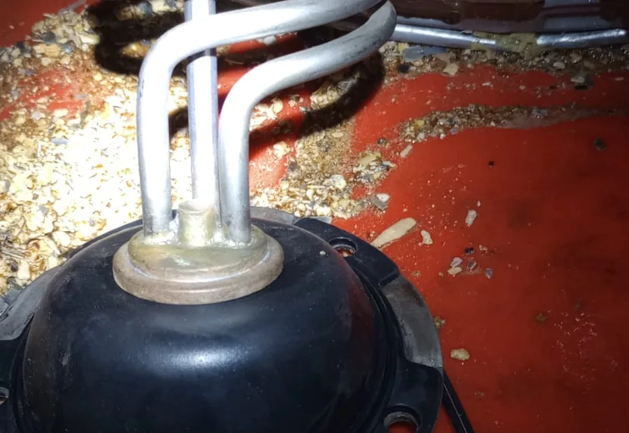 Geyser Element Replacement Waterkloof showing a geyser element removed for repair
