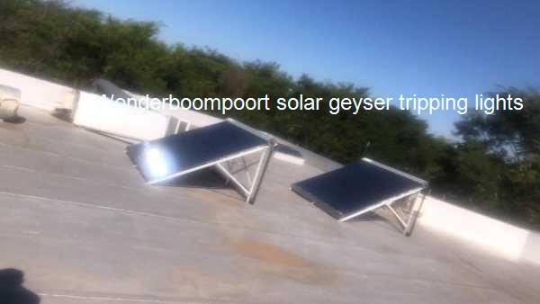 Solar Tripping Wonderboompoort solar geyser tripping lights
