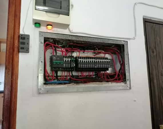 What are the risks of not upgrading an outdated electrical panel in a commercial building?