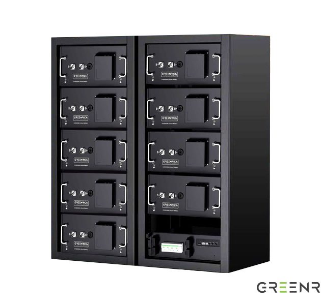 Greenrich HV Battery Set Including Controller & Rack